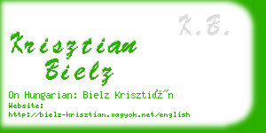 krisztian bielz business card